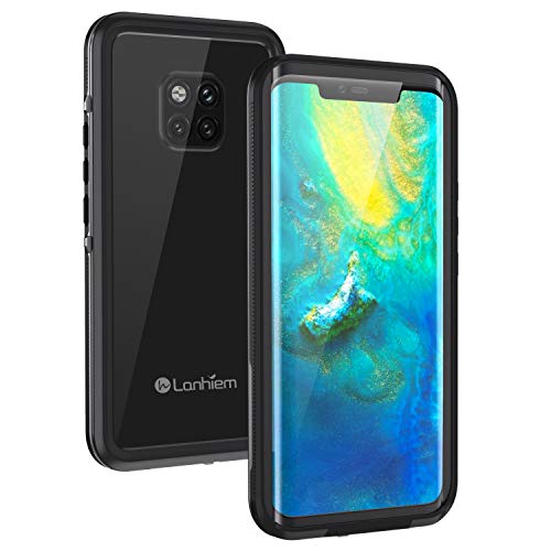 Lanhiem Funda Impermeable Huawei Mate 20 Pro Carcasa Resistente Al Agua IP68 Proteccin de 360 Grados Carcasa para Huawei Mate 20 Pro con Protector de Pantalla Incorporado Negro