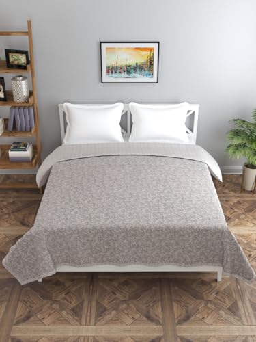 Image of Florida Cotton Double Bed All Season Reversible AC Dohar (Peach, 220x240 CM)