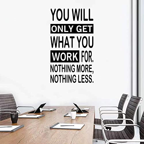 Wall Stickers, Motivational Wall Decals, (Non-Printing), for Office Gym Living Room Schools Dorm and More, Inspirational Quotes Teamwork Positive Yoga Sports Exercise Workout Fitness Poster Business Basketball, Home Art Family Decor Sayings Word, You