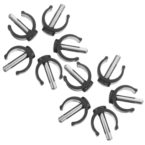 Ipetboom 10pcs C-Shaped Walker Clamp Accessories Crutch Clips Locking Pin for Crutches Canes