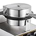VBENLEM 110V Commercial Ice Cream Cone Waffle Maker Machine 1200W Stainless Steel Nonstick Temperature and Time Control Electric Waffle Cone Machine Suitable for Restaurant Bakeries