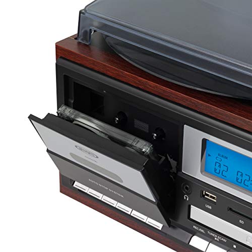 image for JENSEN JTA-575 JTA-575 3-Speed 10-Watt Belt-Drive Turntable System wit