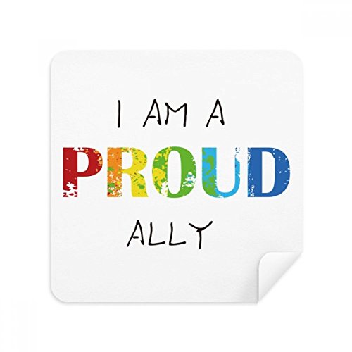 Chiffon de nettoyage LGBT drapeau arc-en-ciel pour écran de téléphone portable x2