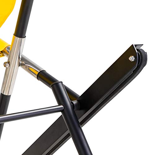 LINE2design EMS Stair Chair - Ambulance Firefighter Evacuation Medical Lift Stair Chair 4 Wheels Stair Chair 350 lb - Yellow - Thumbnail 5