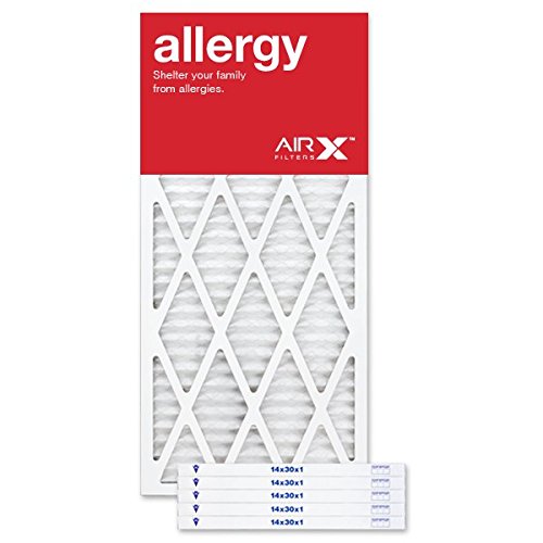 AIRx Filters14x30x1 Air Filter MERV 11 Pleated HVAC AC Furnace Air Filter, Allergy 6-Pack, Made in the USA