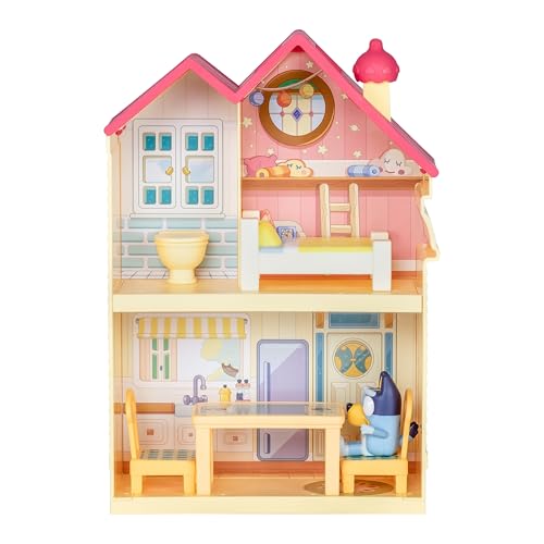 Bluey Set de Juego: minicasa portátil con cocina, baño, dormitorio y 5 accesorios 3