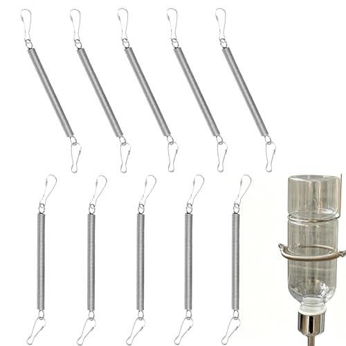 10 Pack Guinea Pig Water Bottle Spring Clips, Rabbit Water Bottle Holders