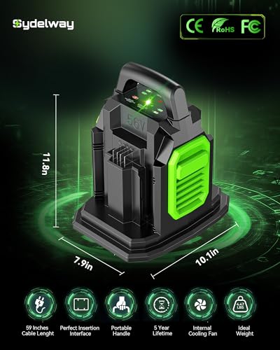Image of Dual Replacement Battery Charger for EGO 56V Battery