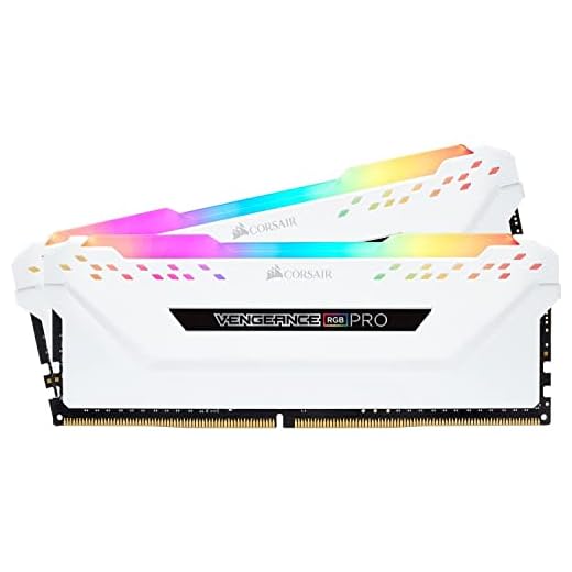 Corsair Memória de desktop Vengeance RGB Pro 32 GB (2 x 16 GB) DDR4 3200 (PC4-25600) C16 – Branco (CMW32GX4M2E3200C16W)