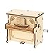 TOYANDONA Mains Artisanat Grand Piano Boîte à Musique DIY 3D en Bois Puzzle Modèle Kit en Bois Musical Piano Jouet Mini 3D Puzzle en Bois L' assemblée Jouets Casse- Tête pour Adultes Et