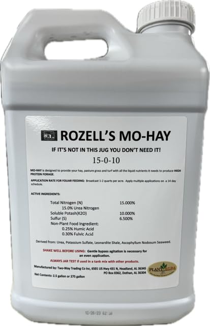 Generic Mo-Hay 15-0-10 Liquid Fertilizer for Pastures and Lawns 2.5 gallons(320 oz)