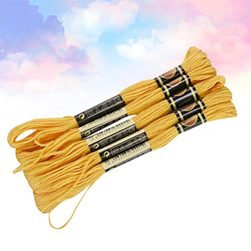 STOBOK 48 Pcs Fio de Ponto Cruz Diy Bordado Artesanato Pulseiras de Costura Floss Set Kit de Forneci