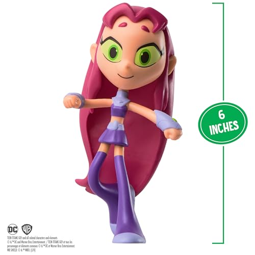 Image of DC Comics Teen Titans Go! Twisty Titans, Starfire, Flexible Action Figure, Kids Toys for Boys and Girls 4 and Up