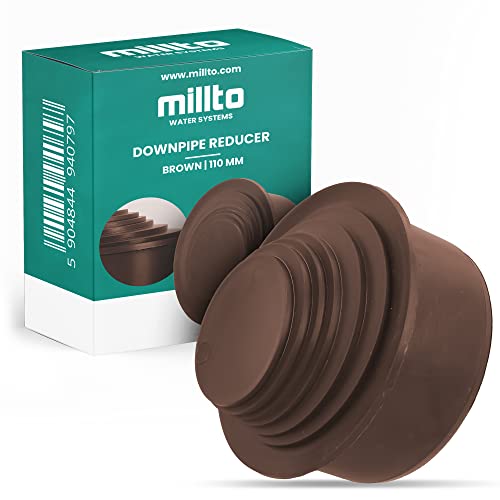 Millto™ Réducteur De Réducteur Ø 110 mm DN 100 Marron À Plusieurs Niveaux Ø 63 À 100 mm Réducteur Adaptateur Filtre De Tuyau De Descente | Réduction Des Tuyaux De Transition Tuyau De Descente