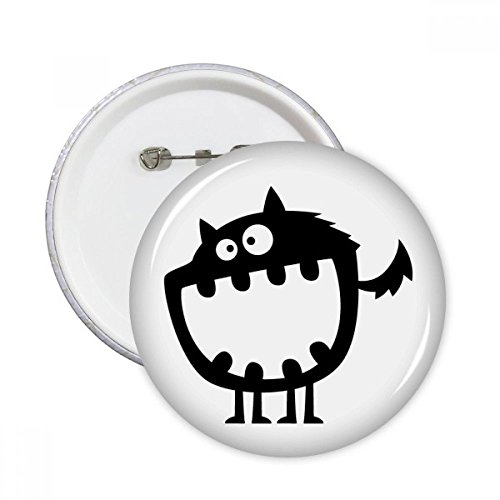 Badge Univers et Alien Monster bouton rond multicolore décoration vêtements et sacs lot de 5 pièces