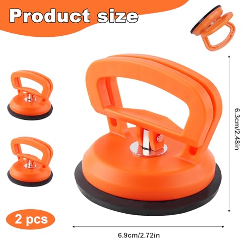 Dellen Entferner Auto 2 Stück – Dellen Reparaturset Auto mit Hochleistungs-Saugnapf, Beulen Reparatur Werkzeug für Autos, Glas, Fliesen & Möbel, Lackschonend & Wiederverwendbar