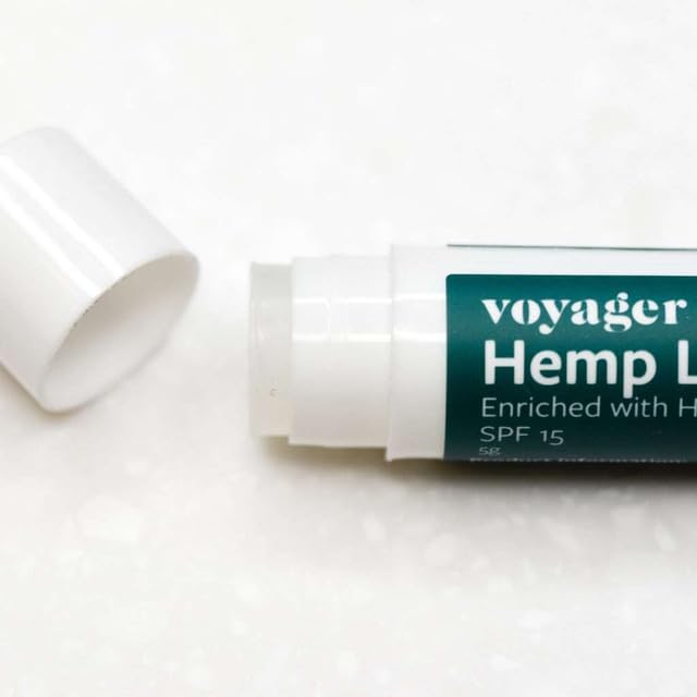 Voyager - Hemp Lip Balm - Nourish & Protect Dry, Chapped Lips - With Omega-Rich Hemp Seed Oil, Shea Butter, Vitamin E & UV Protective SPF 15 - Unscented & Colourless, 4 Pack - Image 4