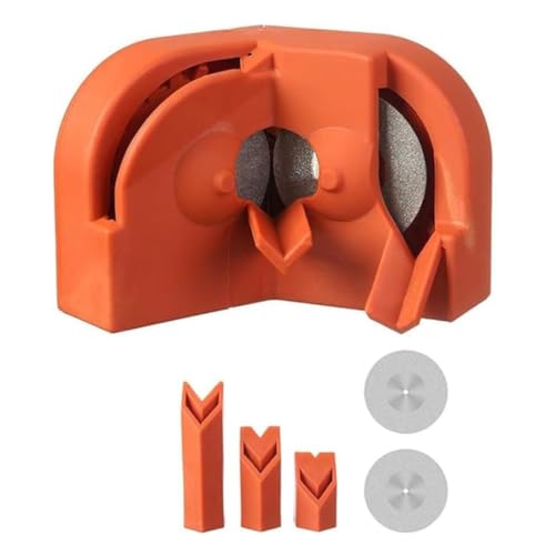 Grishay SharpMax Pro, Libiyi SharpMax Pro, Outfany Drill Bit Sharpener, Multipurpose Drill Bit Grinding Sharpener, Drill Bit Grinder Attachment, Portable Drill Bit Sharpener for All Bits (Orange)