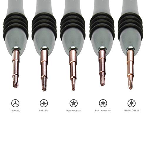 shinedisk Screwdriver Set for Apple MacBook Pro Retina and Air, 6pcs Screwdriver Repair Tool Kit for MacBook, Fit for All of MacBook Series 2009 2010 2011 2012 2013 2014 2015 2016 2017 2018