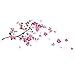 Pegatinas de pared de flor de Sakura - Extraíble Cherry Blossom Tree Branch Calcomanías Murales - DIY Home Decor Papel de pared para sala de estar Habitación de los niños - Dracarys