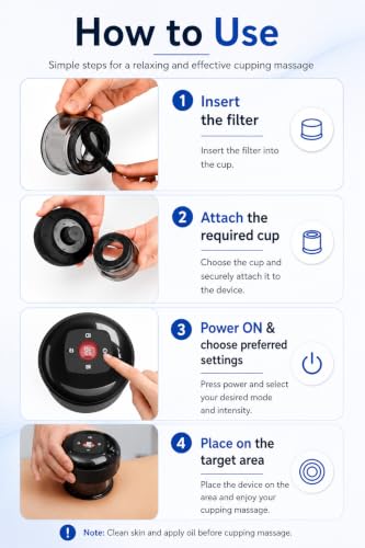 Image of Elnor Smart Dynamic Cupping Therapy Device | Rechargeable Cupping Therapy Massage Tool | 3 in 1 Vacuum Therapy Machine for Body Massage Pain Relief, Best Massagers for Neck and Back with 12 Modes