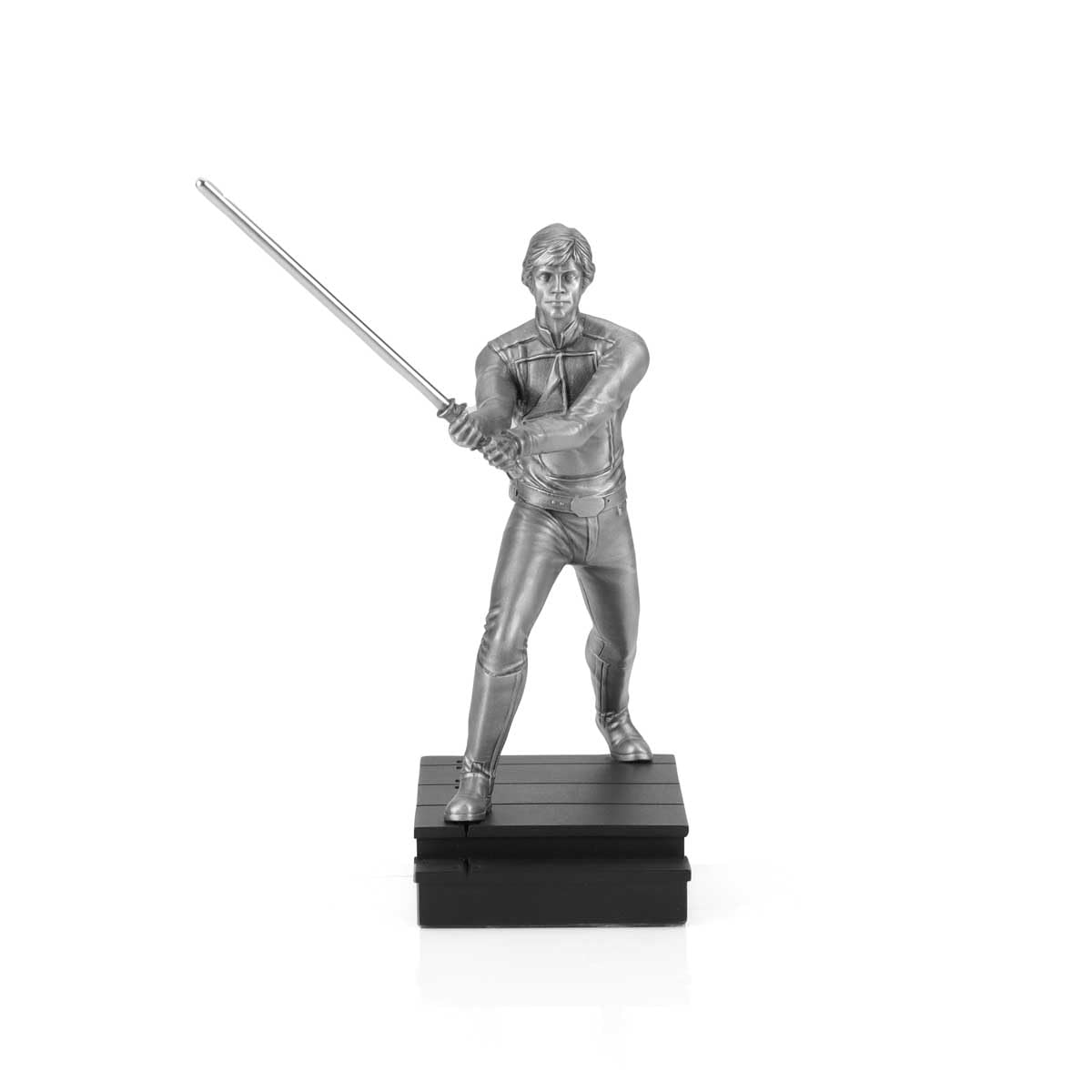 Royal Selangor Silver Luke Skywalker Lightsaber Duel Star Wars Collection Figurine Statue