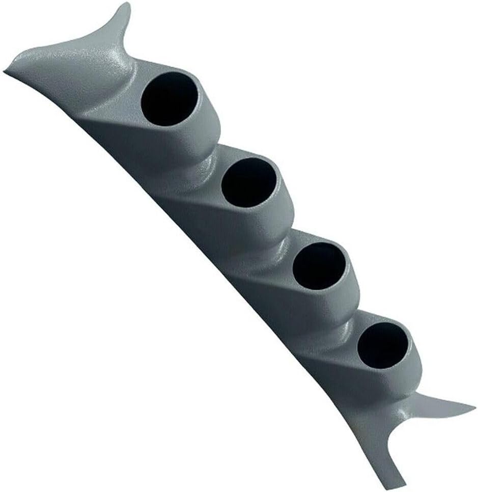 for Ford for Excursion 2000-2005 for F250 SuperDuty 1999-2007 for F350 SuperDuty 1999-2007 for F450 SuperDuty 1999-2007 Superduty Gray Quad Gauge Pillar 52mm ABS Plastic GS-405G