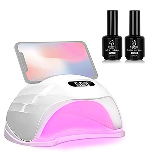 Beetles Nail Art Foil Glue Gel for Foil Stickers Nail Glue Transfer Tips Star Glues Nail Art Manicure DIY with UV LED Nail Lamp
