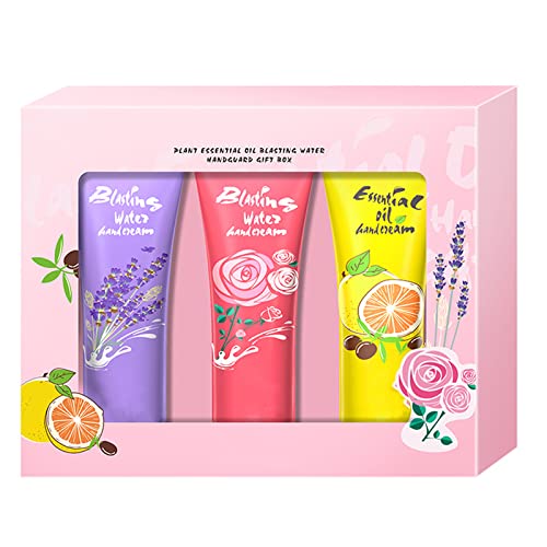 Hand Cream Gift Set - Gifts for Women, Moisturizing Hand Cream Enriched with Shea Butter for Dry Hands, Pack of 3 Hand Lotion Travel Size Hand Cream Set, Gift Sets, Birthday Gifts