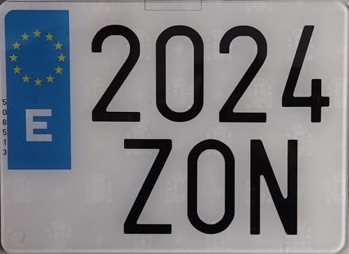 Matrícula Coche Moto Nuevas Acrílica Homologada DGT (1 Moto, 22x16CM)