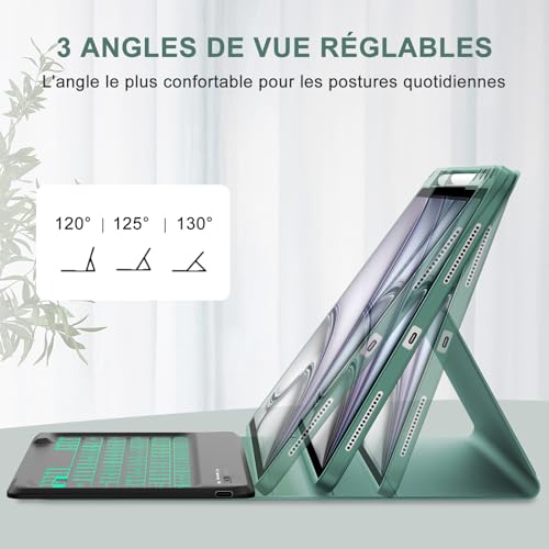 Clavier AZERTY pour iPad Air 13 M4 pour taper du texte sans ordinateur - 6