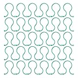 IWOWHERO 100 Unidades de Fijadores Redondos para Jardinería Clips Sencillos para Arreglos de Plantas y Vegetales Accesorios de Sujeción para Tomates Pepinos y Plantas Trepadoras