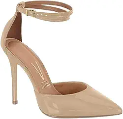 Sapato Feminino Vizzano Scarpin Verniz Bege 35