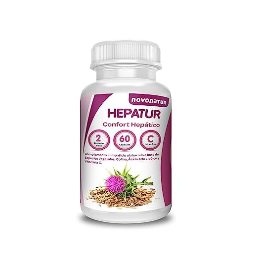 HEPATUR, confort hepático, con especies vegetales, Cardo Mariano, Colina, Ácido Alfa Lipóico y Vitamina C. ayudan a la protección y al normal funcionamiento hepático. I 60 comprimidos