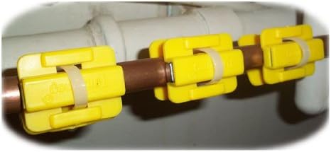 (Yellow) 3 Pairs Power Magnetic Water Conditioner SOFTENER limescale remover Kitchen Garden Bathroom