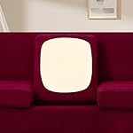 U-NICE HOME 3 Pieces Stretch Loveseat Couch Cover Sofa Cover Washable Sofa Slipcover with Individual Seat Cushion for 2 Cushion Couch Sofa Pet Friendly(Loveseat, Burgundy) - Image 3