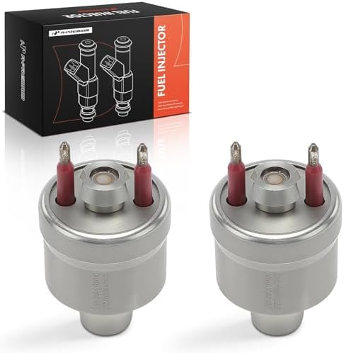 A-Premium Set of 2 Fuel Injectors Compatible with Chevrolet Tahoe, Blazer, Caprice & GMC Yukon, C1500 & Buick Roadmaster & Cadillac Brougham & Isuzu NPR & Oldsmobile, Replace# 17111864