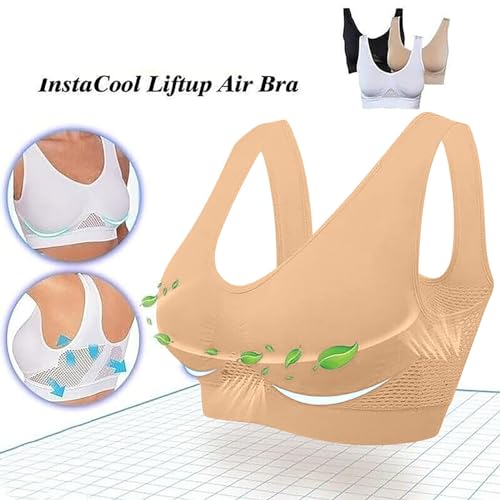 Sports Bras for Women High Support Full Coverage Anti Sagging Bra Plus Size Wireless Comfort Yoga Gym Lift up Air Bra 5
