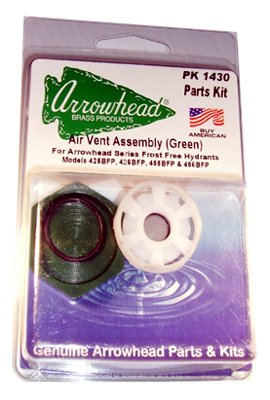 Arrowhead Brass & Plumbing PK1430 Green Air Cap & Vent Replacement Assembly - Quantity 6