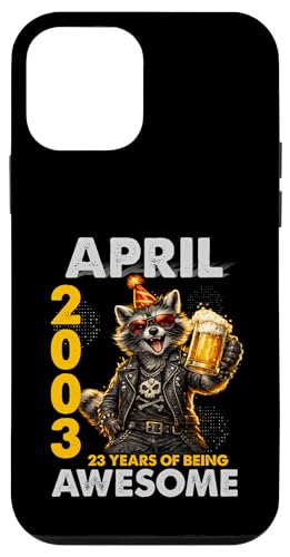 23rd Birthday Raccoon Beer April 2003 Vintage 23 Years Old �X�}�z�P�[�X iPhone 12 mini �p