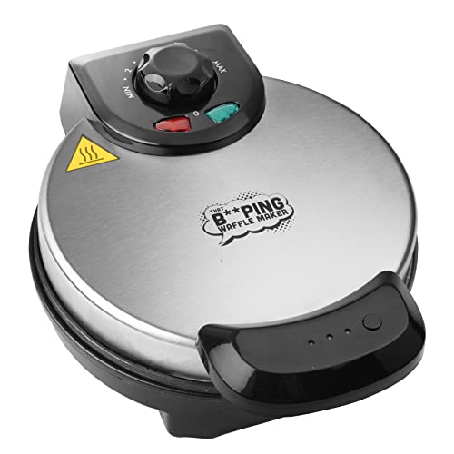 That Beeping Waffle Maker- Personal 7" Belgian Waffler That Beeps When Ready - Electric, Non Stick Griddle Iron W/ Adjustable Browning Control- Unique Gift That Makes Holiday Or Any Breakfast Special #TOP1