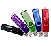 Lot de 5 clé USB 8 Go ENUODA Stockage Mémoire Flash Rotation Disque Cle USB 2.0 pour Le Stockage de Musique et des Dossiers (Couleur Mixte: Rouge Vert Noir Bleu et Violet)