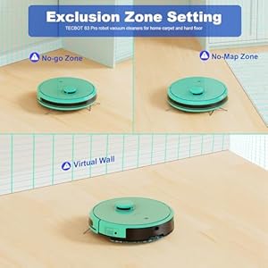 TECBOT S3 PRO Robotic Vacuum Cleaner and mop, with LiDAR Navigation, 5200mAh & 4,000Pa Suction, Automatic Charging Robot Vacuum Cleaner for Home, WiFi,App,Alexa, Ideal for Hard Floor, Pet Hair,Blue TECBOT S3 PRO Robotic Vacuum Cleaner and mop with LiDAR Navigation 5200mAh 4000Pa Suction Automatic Charging Robot Vacuum Cleaner for Home WiFiAppAlexa Ideal for Hard Floor Pet HairBlue