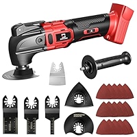 Brushless Multi Tool Cordless Oscillating Multi-Tool For Makita 18V - Brushless Motor With 6 Speeds, Tool-Free Blades For Cutting, Sanding & Scraping Cordless Multi Tool Makita 18V Brushless Variable Speed