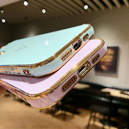 Lutty Iphone 12 Pro Max Case (6.7") -Candy Pink Electroplate Bumper, Slim Fit, Camera Lens Protection, Wireless Charging Support #TOP5