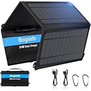 Bogseth 21W слънчев панел сгъваем с 2 USB порта...