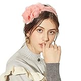 Fasbuy Fascinator Hat for Women Feather Floral Kentucky Fascinator Tea Party Cocktail Headband Derby