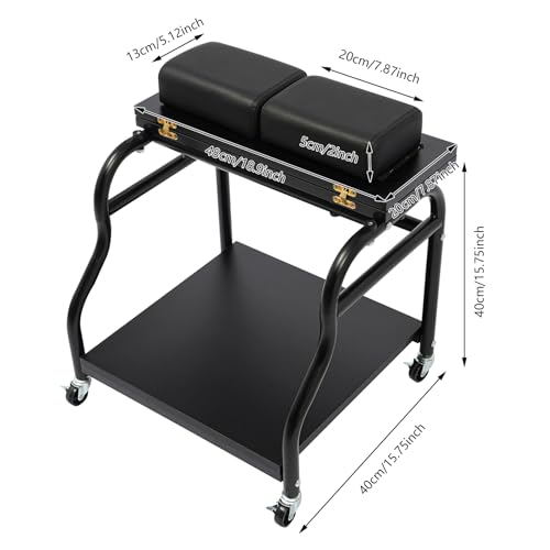 Carrito para Pedicure con Respaldo Ajustable y Ruedas miniatura 2