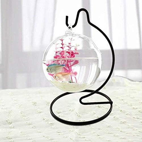 (6 Pack) 6 inch Small Ornament Display Stand, Iron Hanging Stand Rack Holder for Hanging Glass Globe Air Plant Terrarium, Witch Ball, Christmas Ornament and Home Wedding Decoration