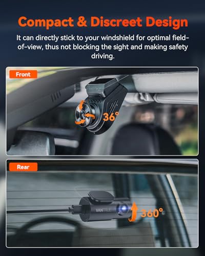 Vantrue S1 Pro 2.7K Front And Rear 5G Wifi Dual Dash Cam, Starvis 2 Hdr Night Vision, Optional Remote Preview, 1440P 60Fps Hidden Dash Camera thumb #6